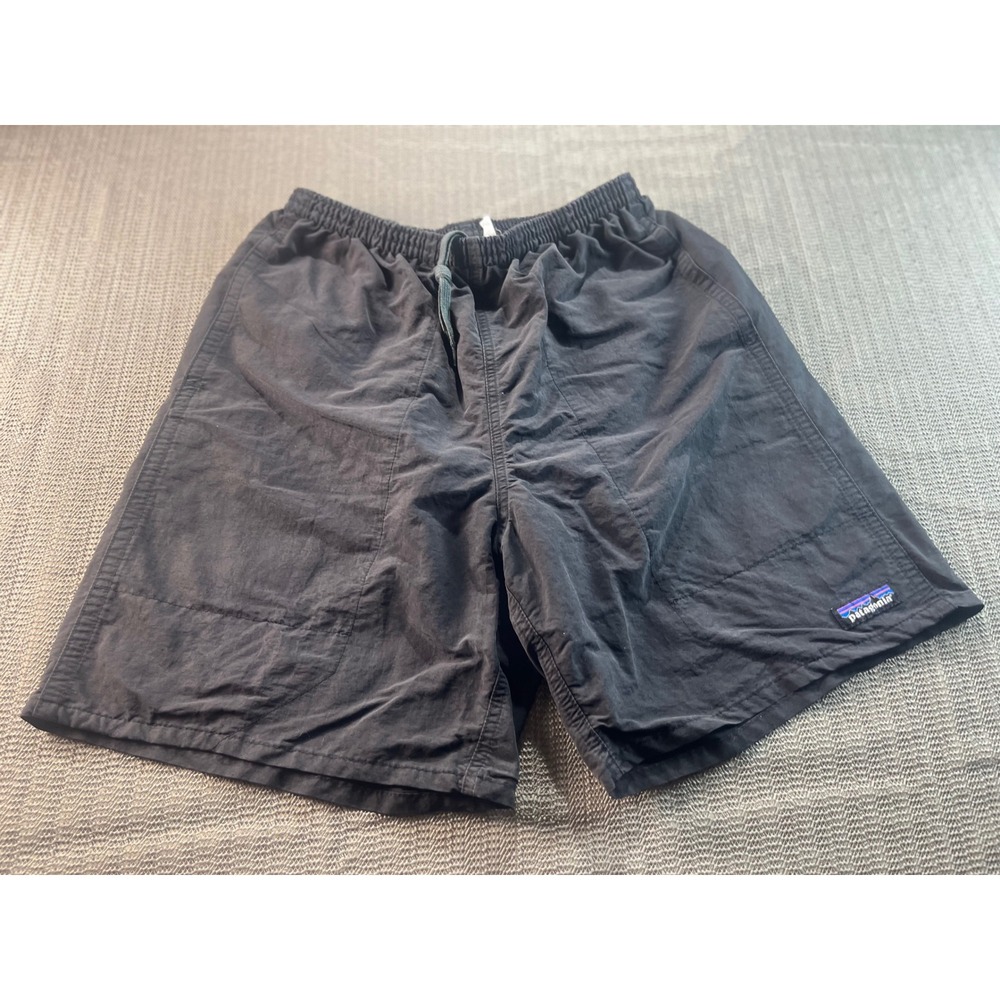 Patagonia Baggies Shorts Mens Small Black NetPlus Nylon 5 Inch Inseam 57022